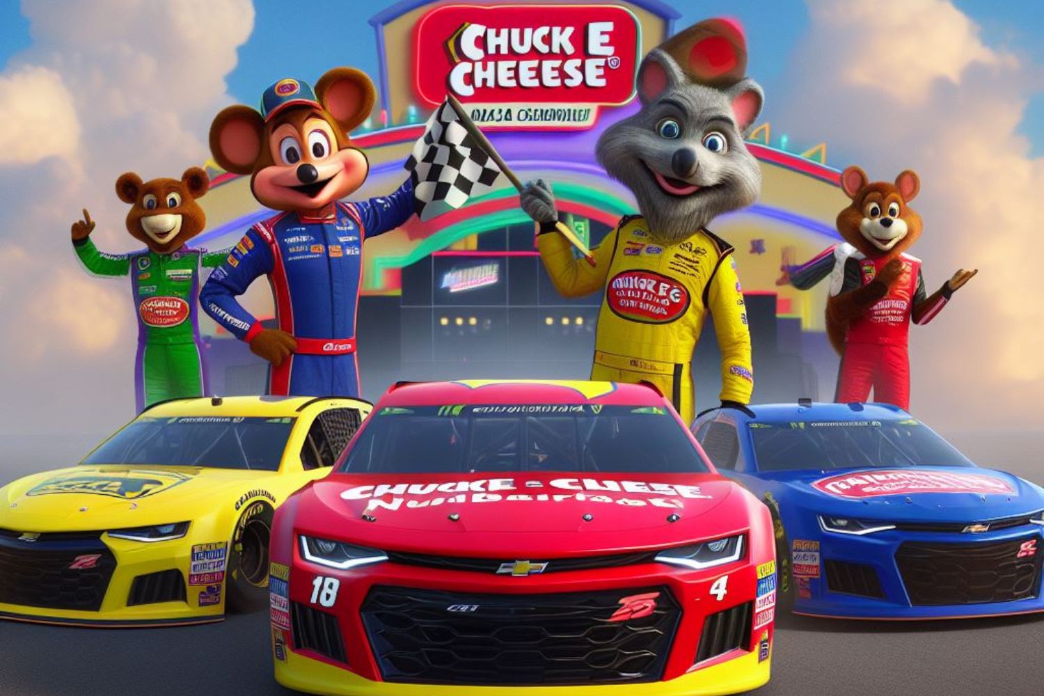 Chuck E Cheese NASCAR Collaboration (1)